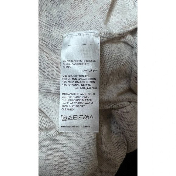 Chicos Python Print Zip-Back Mock Neck‎  Size 3 XL - Picture 8 of 11